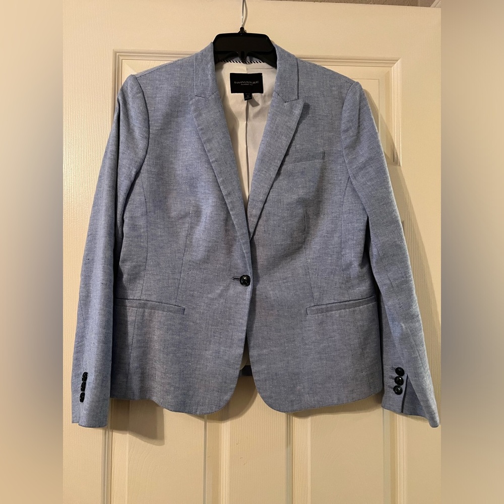 Banana Republic Light Blue Women's Blazer